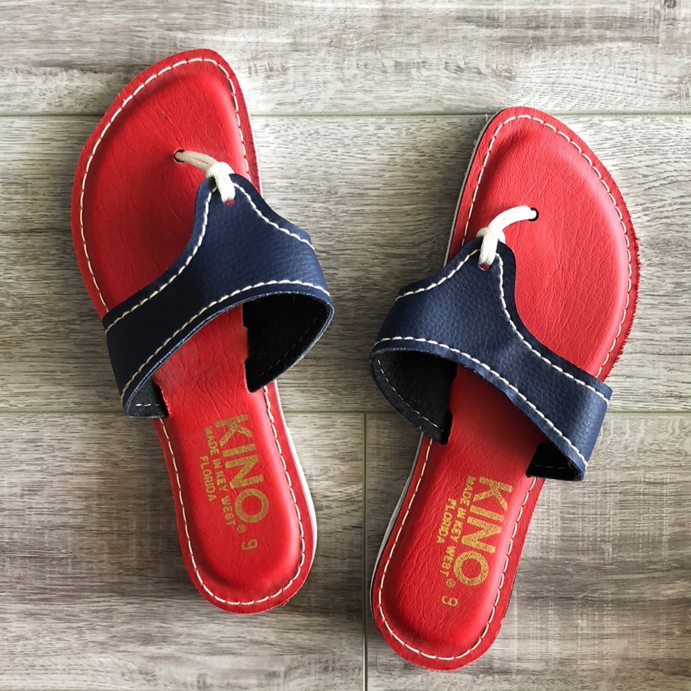NWT Red, White, and Blue KINO sandals!